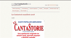 Desktop Screenshot of lucantastorie.it