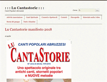 Tablet Screenshot of lucantastorie.it